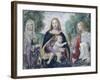 Madonna and Child with Saints-Bernardino Luini-Framed Giclee Print