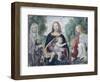 Madonna and Child with Saints-Bernardino Luini-Framed Giclee Print