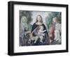 Madonna and Child with Saints-Bernardino Luini-Framed Giclee Print