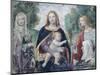 Madonna and Child with Saints-Bernardino Luini-Mounted Giclee Print