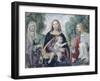 Madonna and Child with Saints-Bernardino Luini-Framed Giclee Print