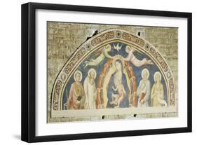Madonna and Child with Saints-Andrea Di Cione-Framed Giclee Print