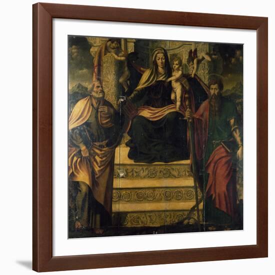 Madonna and Child with Saints-Mariano Riccio-Framed Giclee Print