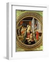 Madonna and Child with Scenes from the Life of the Virgin, 1452-Fra Filippo Lippi-Framed Giclee Print