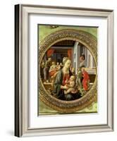 Madonna and Child with Scenes from the Life of the Virgin, 1452-Fra Filippo Lippi-Framed Giclee Print