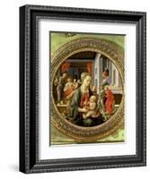 Madonna and Child with Scenes from the Life of the Virgin, 1452-Fra Filippo Lippi-Framed Giclee Print