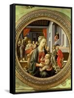 Madonna and Child with Scenes from the Life of the Virgin, 1452-Fra Filippo Lippi-Framed Stretched Canvas