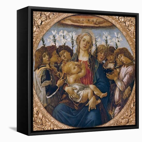 Madonna and Child with Singing Angels, C.1477-Sandro Botticelli-Framed Stretched Canvas