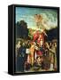 Madonna and Child with Ss. Domenic, Barbara, Catherine and Others-Giovanni de Busi Cariani-Framed Stretched Canvas