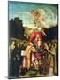 Madonna and Child with Ss. Domenic, Barbara, Catherine and Others-Giovanni de Busi Cariani-Mounted Giclee Print