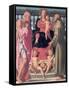 Madonna and Child with Ss. Jerome and Francis-Mirabello Cavalori-Framed Stretched Canvas