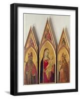 Madonna and Child with SS. Nicholas and Proculus, 1332-Ambrogio Lorenzetti-Framed Giclee Print