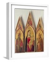 Madonna and Child with SS. Nicholas and Proculus, 1332-Ambrogio Lorenzetti-Framed Giclee Print