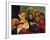 Madonna and Child with Ss. Stephen, Jerome and Maurice-Titian (Tiziano Vecelli)-Framed Giclee Print