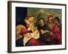 Madonna and Child with Ss. Stephen, Jerome and Maurice-Titian (Tiziano Vecelli)-Framed Giclee Print