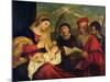 Madonna and Child with Ss. Stephen, Jerome and Maurice-Titian (Tiziano Vecelli)-Mounted Giclee Print