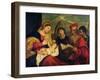 Madonna and Child with Ss. Stephen, Jerome and Maurice-Titian (Tiziano Vecelli)-Framed Giclee Print