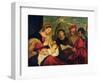 Madonna and Child with Ss. Stephen, Jerome and Maurice-Titian (Tiziano Vecelli)-Framed Giclee Print