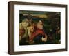 Madonna and Child with St. Catherine (The Virgin of the Rabbit) circa 1530-Titian (Tiziano Vecelli)-Framed Giclee Print