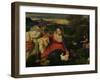 Madonna and Child with St. Catherine (The Virgin of the Rabbit) circa 1530-Titian (Tiziano Vecelli)-Framed Giclee Print