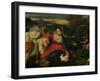 Madonna and Child with St. Catherine (The Virgin of the Rabbit) circa 1530-Titian (Tiziano Vecelli)-Framed Giclee Print