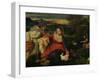 Madonna and Child with St. Catherine (The Virgin of the Rabbit) circa 1530-Titian (Tiziano Vecelli)-Framed Giclee Print