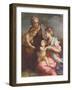 Madonna and Child with St. Elizabeth and the Infant St. John the Baptist (Panel)-Andrea del Sarto-Framed Giclee Print