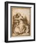 Madonna and Child with St John, All Asleep-Agostino Carracci-Framed Giclee Print