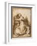 Madonna and Child with St John, All Asleep-Agostino Carracci-Framed Giclee Print