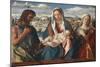 Madonna and Child with St John the Baptist and a Saint, 1500-1504-Giovanni Bellini-Mounted Giclee Print