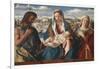 Madonna and Child with St John the Baptist and a Saint, 1500-1504-Giovanni Bellini-Framed Giclee Print