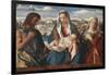 Madonna and Child with St John the Baptist and a Saint, 1500-1504-Giovanni Bellini-Framed Giclee Print