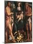 Madonna and Child with St John the Baptist and St Hieronymus-Calisto Piazza-Mounted Giclee Print