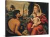 Madonna and Child with St John the Baptist-null-Stretched Canvas