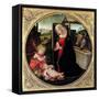 Madonna and Child with St. John the Baptist-Domenico Ghirlandaio-Framed Stretched Canvas