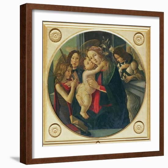 Madonna and Child with St. John the Baptist-Sandro Botticelli-Framed Giclee Print