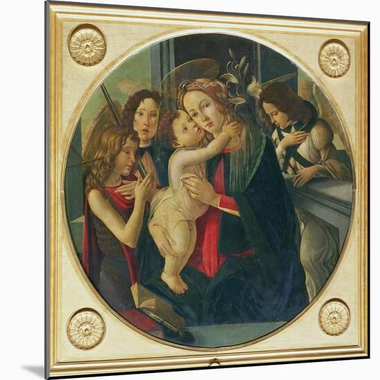 Madonna and Child with St. John the Baptist-Sandro Botticelli-Mounted Giclee Print