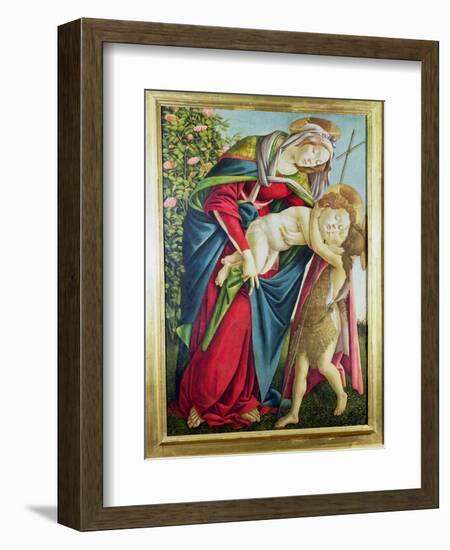 Madonna and Child with St. John the Baptist-Sandro Botticelli-Framed Giclee Print