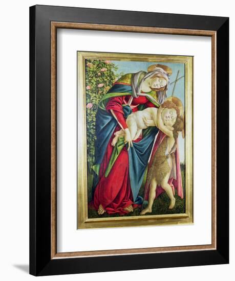 Madonna and Child with St. John the Baptist-Sandro Botticelli-Framed Giclee Print