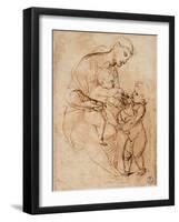 Madonna and Child with St. John-Sanzio Raffaello-Framed Giclee Print