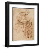 Madonna and Child with St. John-Sanzio Raffaello-Framed Giclee Print