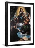 Madonna and Child with St Joseph-St Catherine-Framed Giclee Print