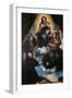 Madonna and Child with St Joseph-St Catherine-Framed Premium Giclee Print