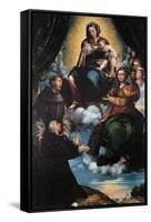 Madonna and Child with St Joseph-St Catherine-Framed Stretched Canvas