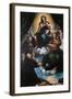 Madonna and Child with St Joseph-St Catherine-Framed Giclee Print