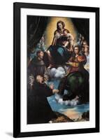 Madonna and Child with St Joseph-St Catherine-Framed Giclee Print