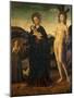 Madonna and Child with St. Sebastian and a Shepherdess-Giovanni Santi-Mounted Giclee Print