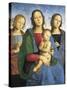 Madonna and Child with St-Pietro Perugino-Stretched Canvas