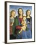 Madonna and Child with St-Pietro Perugino-Framed Art Print