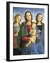 Madonna and Child with St-Pietro Perugino-Framed Art Print